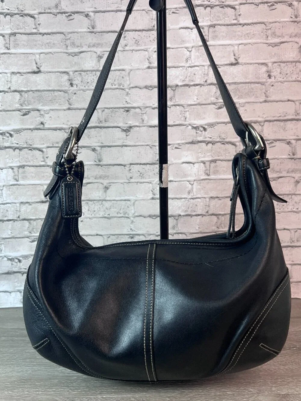 Coach Soho Hobo 9542 Shoulder bag Handbag Black Leather